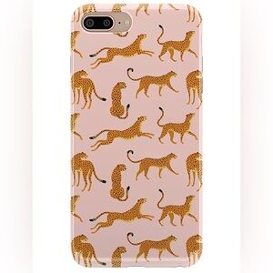 Casely iPhone 6/6s/7/8 Plus Case | On The Prowl | Pink Leopard Print Case